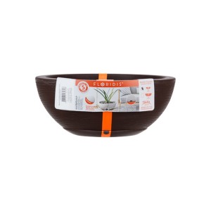 Bacia Amsterdã Grafiato Marrom Stone Effect - 30cm X 13cm - Floridis