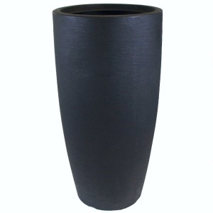 Vaso Cone Riscatto Preto Carvão - 24cm X  30cm - Nº 00 - Vogue