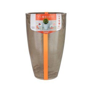 Vaso Amsterdã Marmorato Bege - 29cm X 44cm - Floridis