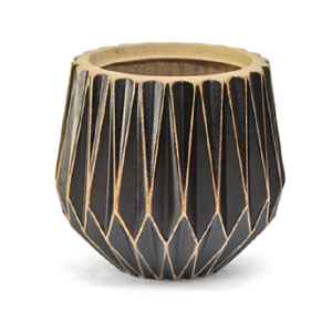 Vaso Origami Redondo Envelhecido - 22cm X 20,5cm – Nutriplan